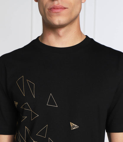 HUGO BOSS REGULAR FIT T-SHIRT IN COTTON - TEEGO | BLACK