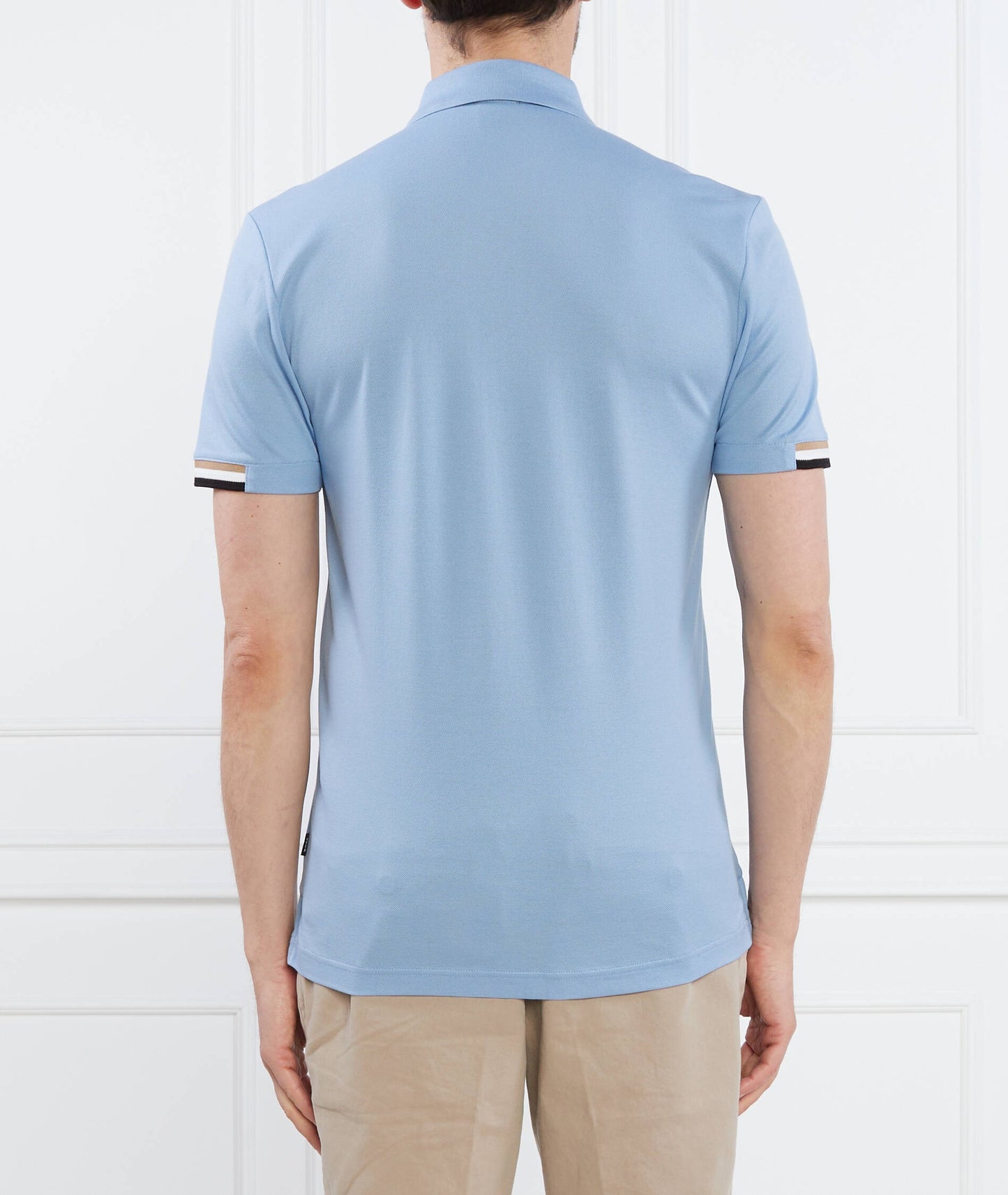 HUGO BOSS REGULAR-FIT POLO SHIRT WITH EMBROIDERED LOGO | SKY BLUE