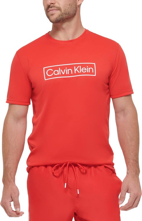 Calvin Klein Jeans Varsity Logo T-Shirt | Red