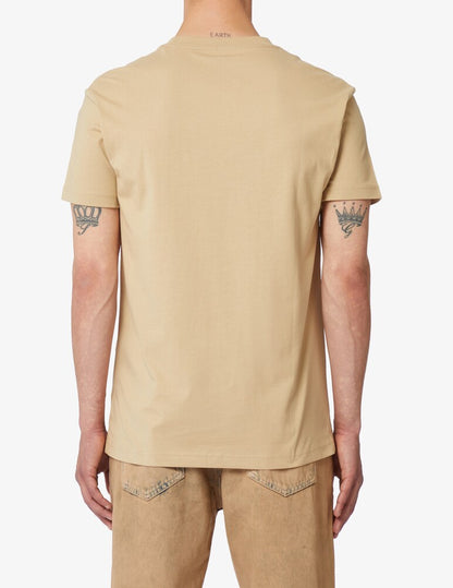 Calvin Klein Jeans Varsity Logo T-Shirt | Beige