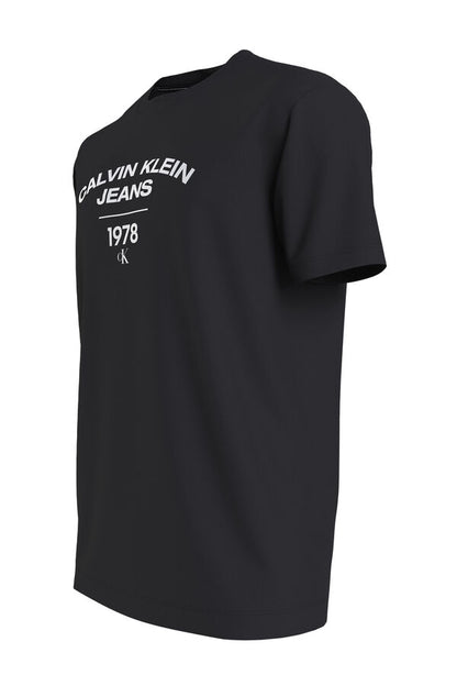 Calvin Klein Jeans Varsity Logo T-Shirt | Black