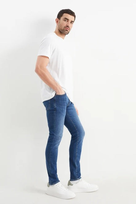 C.&.A MENS SKINNY JEANS-LIGHT | BLUE