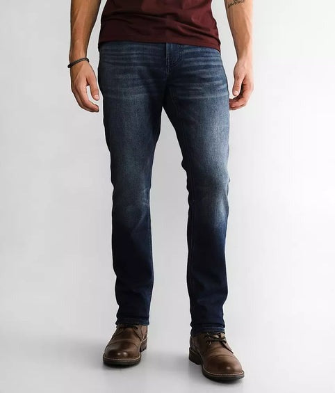 DEPARTWEST SEEKER TAPER STRETCH-JEANS-MENS | DARK BLUE