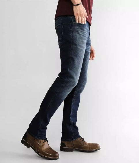 DEPARTWEST SEEKER TAPER STRETCH-JEANS-MENS | DARK BLUE